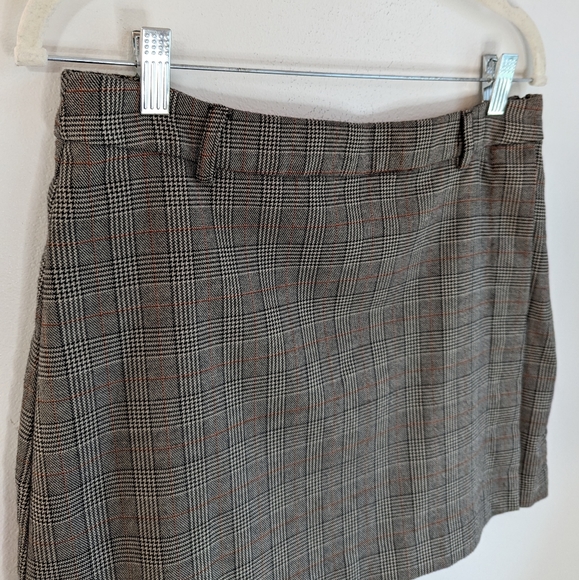 Forever 21 X Disney Plaid Faux Wrap Pleated Mini Skirt - Picture 5 of 9